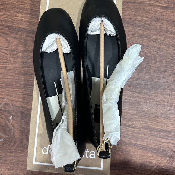 Dolce Vita Women's Ballet Flats Black Leather - Size 6.5 - Picture 13 of 16
